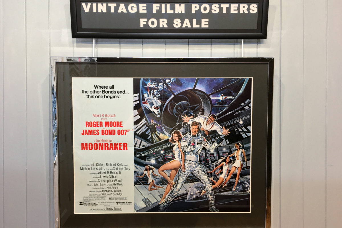 Vintage film posters for sale James Bond Moonracker american half sheet