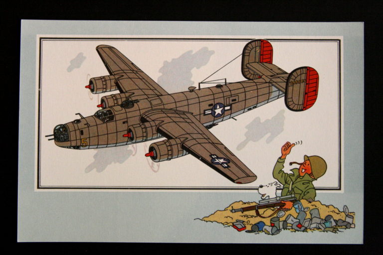 Consolidated B-24 J 'Liberator' 1942 USA Tintin dated 1955
