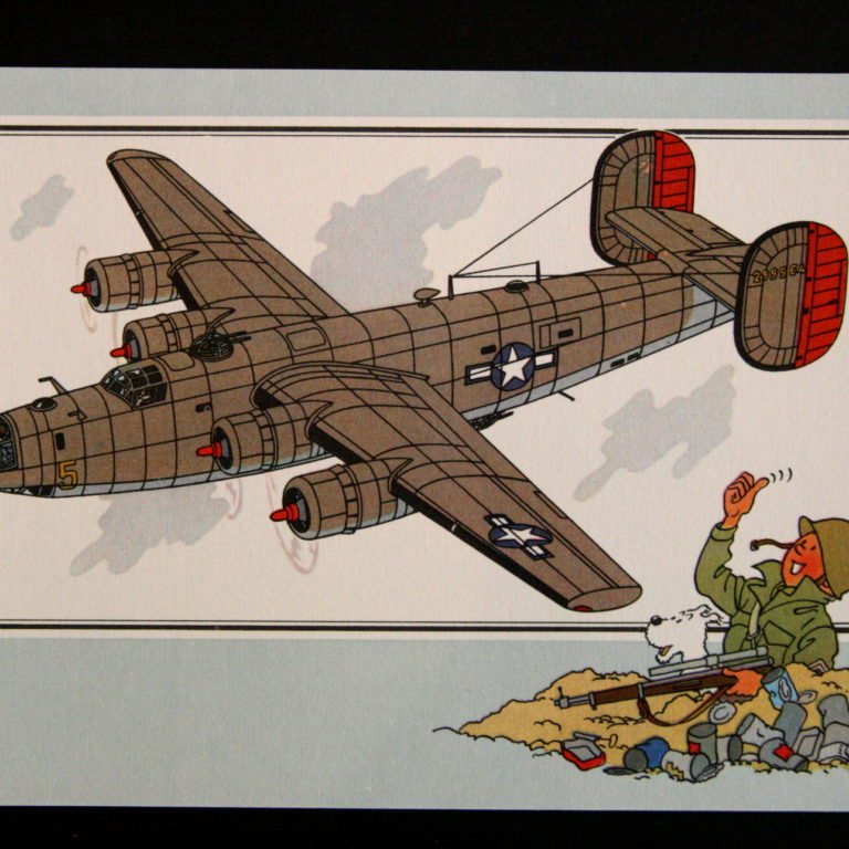 Consolidated B-24 J 'Liberator' 1942 USA Tintin dated 1955