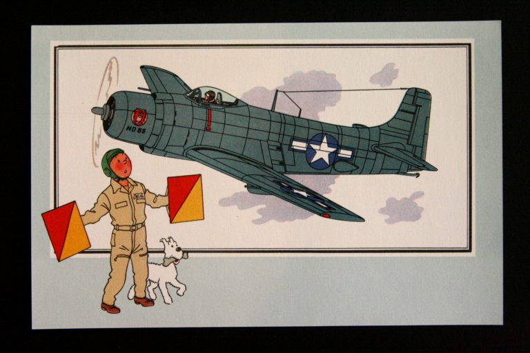 Douglas AD-I 'Skyraider' 1945 USA Tintin dated 1955