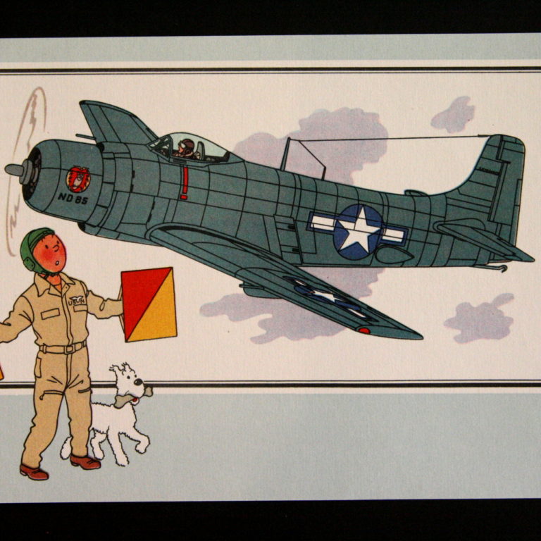 Douglas AD-I 'Skyraider' 1945 USA Tintin dated 1955