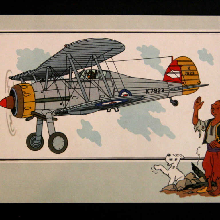 Gloster 'Gladiator' 1935 GB Tintin c1950