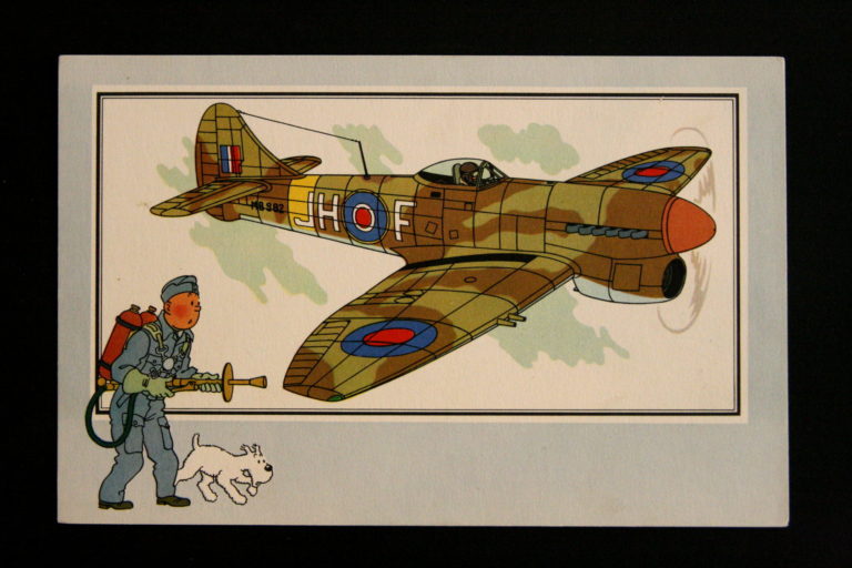 Hawker 'Tempest' 1944 GB Tintin dated 1955