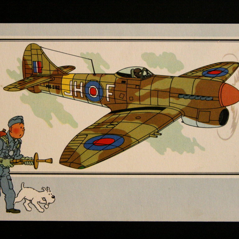 Hawker 'Tempest' 1944 GB Tintin dated 1955