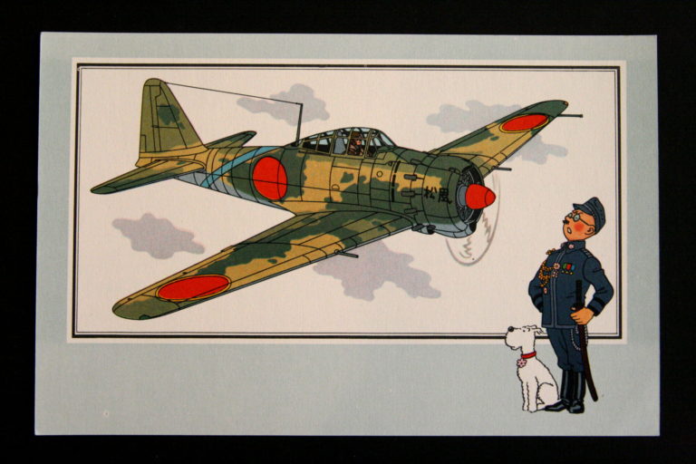 Mitsubishi A6M5 'Zero 1941 Japan Tintin dated 1955