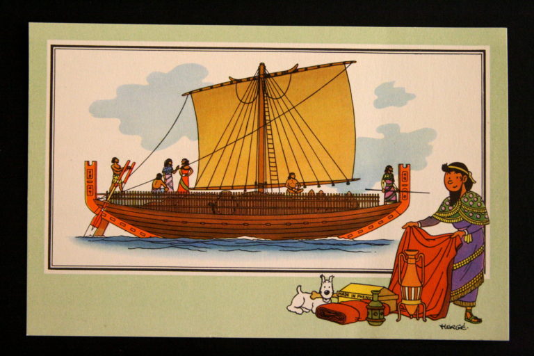Phoenician boat Tintin c1950