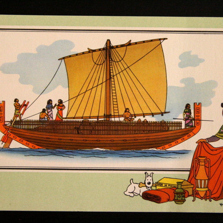 Phoenician boat Tintin c1950