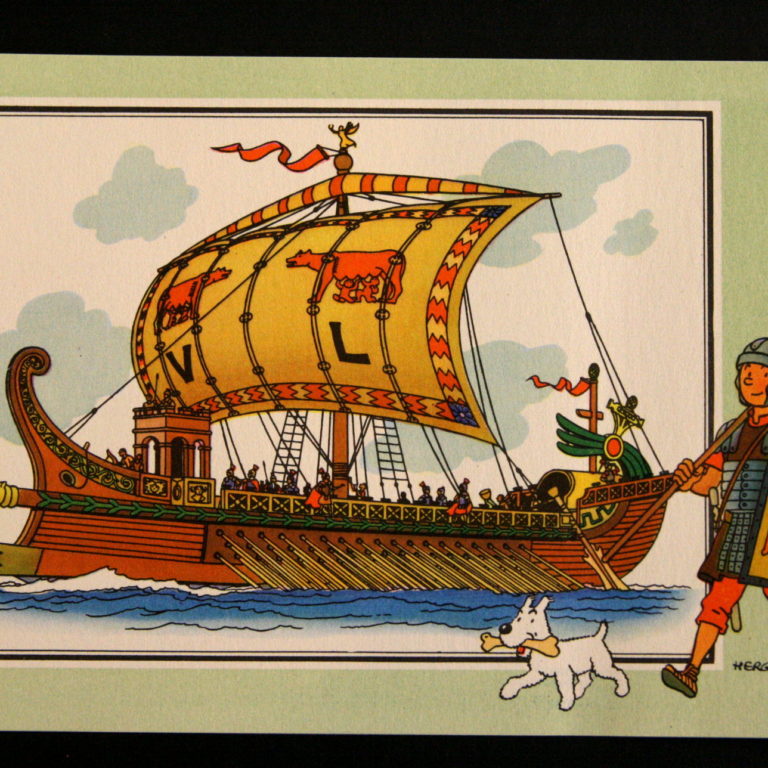 Roman Trireme Tintin c1950