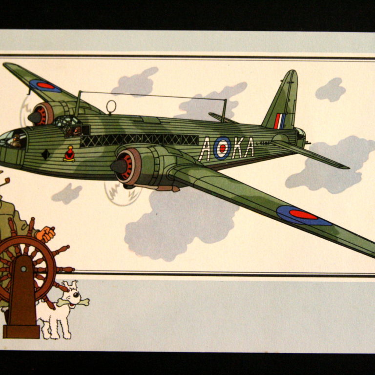 Vickers-Armstrong 'Wellington' 1936 GB Tintin dated 1955